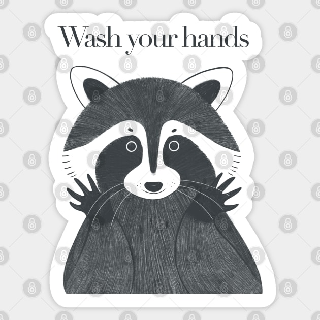 Wash your hands Sticker by claudiamaestriny